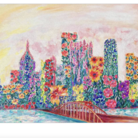 "Pittsburgh in Bloom!" 3x5 magnet (full)