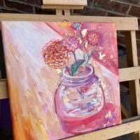 "Autumn Pick-Me-Up" original painting