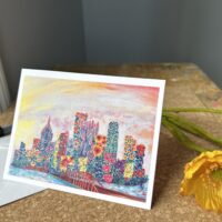 "Pittsburgh in Bloom!" blank greeting card