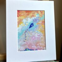 "On My Zephyr" 5x7 print with 8x10 mat