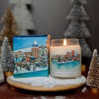 "Walking in a Yinzer Wonderland" candle by PGH Candle