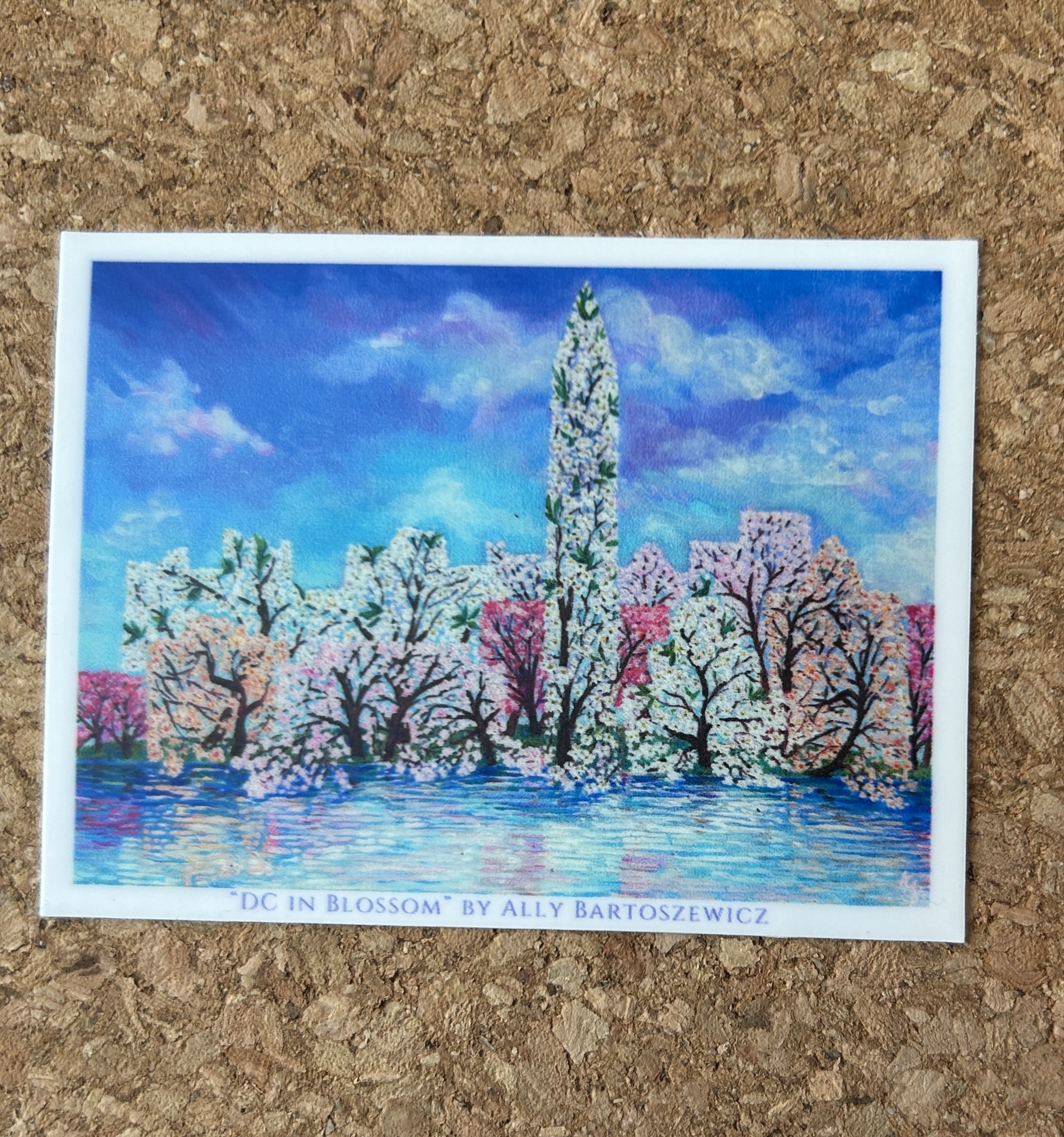 Flower Sticker Dc “DC in Blossom” sticker – Ally Bartoszewicz