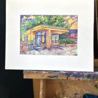 "Winter Hill Brewing Co." 5x7 matted print on 8x10 board