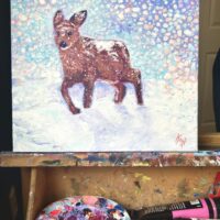 "Deer, Beloved" original painting