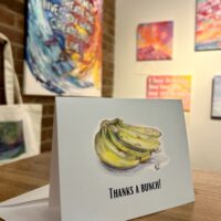 "Thanks a bunch!" greeting card- set of 5